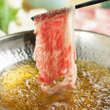 Wagyu beef shabu-shabu