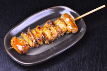 Chicken skin skewer