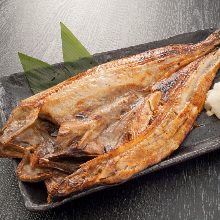 Charcoal grilled opened atka mackerel