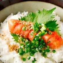 Salted cod roe rice