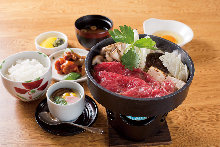 Sukiyaki meal set