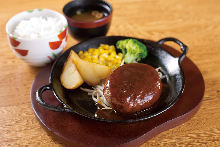 Hamburg steak set meal