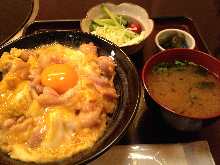 "Oyako" chicken and egg rice bowl