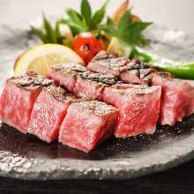 Diced steak