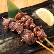 Grilled gizzard skewer