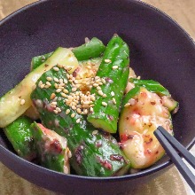 Smashed cucumber salad