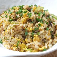 Fried rice with roasted pork