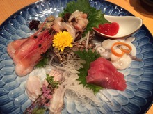 Assorted sashimi