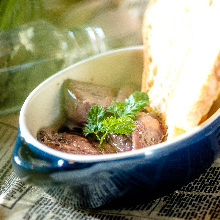 Chicken liver confit