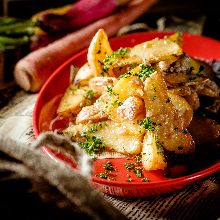 French fries with anchovy seasoning