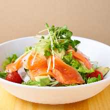 Salmon and avocado salad