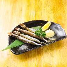 Grilled shishamo smelt