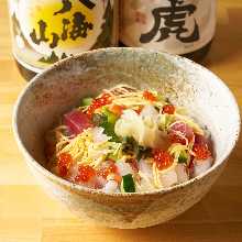 Barachirashi (mixed chirashizushi) Barachirashi (mixed chirashizushi)