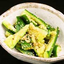 Smashed cucumber salad