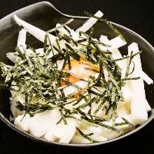 Finely sliced Japanese yam