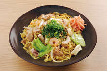 Yakisoba noodles with salt