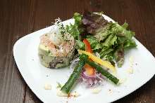 Shrimp and avocado salad