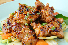 Grilled chicken pieces