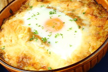 Curry doria baked with Japanese pork