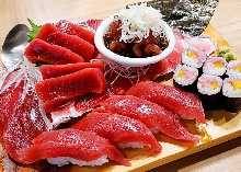 "Maguro Mamire" (Covered in Tuna) Available from 3 PM