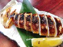 Whole-roasted squid