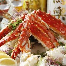 Red king crab sashimi