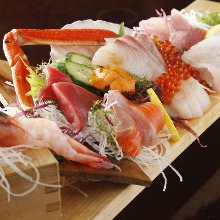 Assorted sashimi