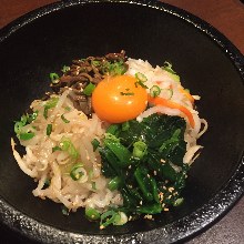 Stone grilled bibimbap