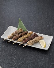 Assorted grilled chicken skewers, 5 kinds