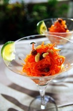 Grated carrot salad