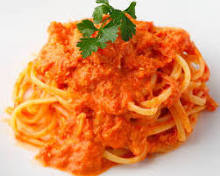 Pasta with crab