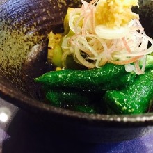 Deep-fried vegetables without breading or batter