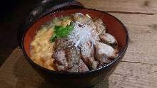 "Oyako" chicken and egg rice bowl