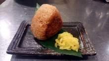 Grilled rice ball