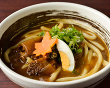 Wheat noodles in a nanban-style curry