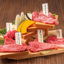 Assorted wagyu beef, 5 kinds