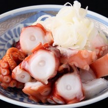 Chopped octopus