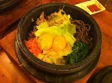 Stone grilled bibimbap