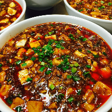 Spicy tofu and ground meat