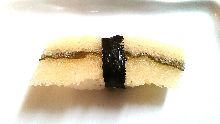 Herring roe on kombu kelp