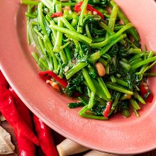 Stir-fried water spinach