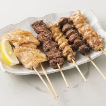 Assorted grilled skewers, 5 kinds