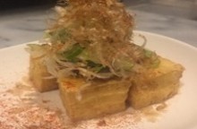 Deep-fried tofu without breading or batter