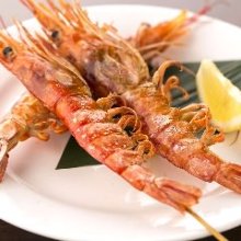 Salted and grilled prawn