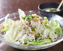 Caesar salad with slow-poached egg