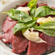 Horse meat carpaccio