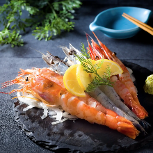 Shrimp sashimi
