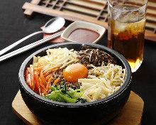 Stone grilled bibimbap