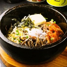 Stone grilled bibimbap