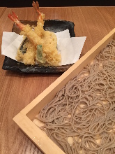 Buckwheat noodles with tempura